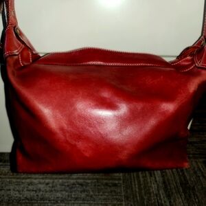 LATICO Red Leather HOBO Shoulder Bag